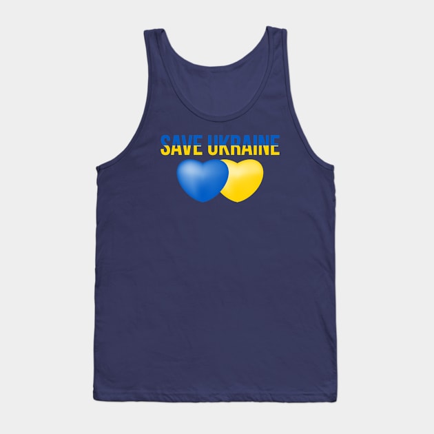 Stand with Ukraine Tank Top by Happy Art Designs